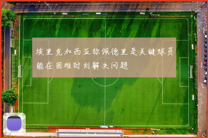 埃里克加西亚称佩德里是关键球员能在困难时刻解决问题